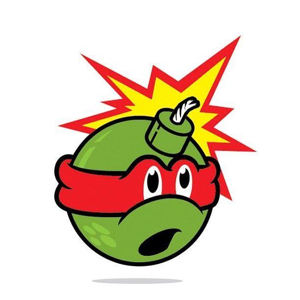 The Hundreds Adam Bomb Logo - Adam Bomb x Ninja Turtles | Logos in 2019 | Drawings, Mascot design ...