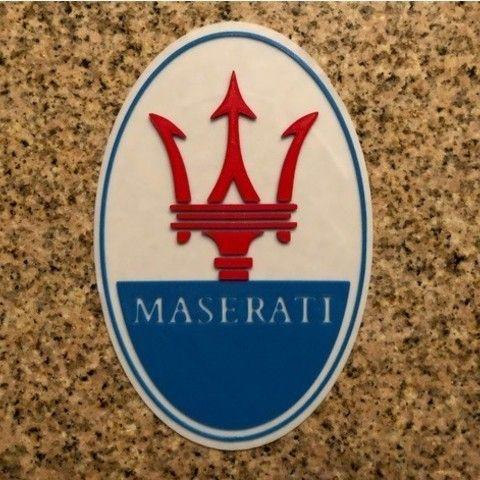 Red Maserati Logo - Free 3D model Maserati Logo Sign ・ Cults