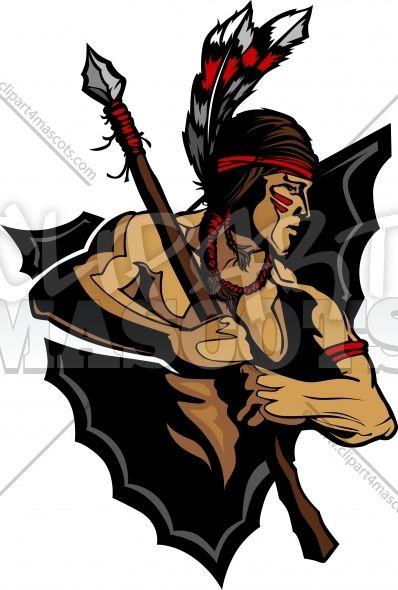Indian Warrior Logo - Indian Warrior Clipart Graphic Vector Cartoon
