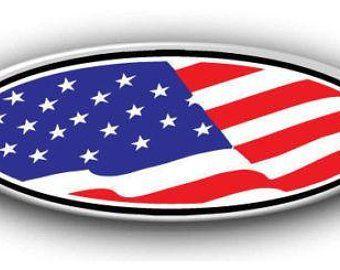 Patriotic Flag Logo - F150 emblem decals | Etsy