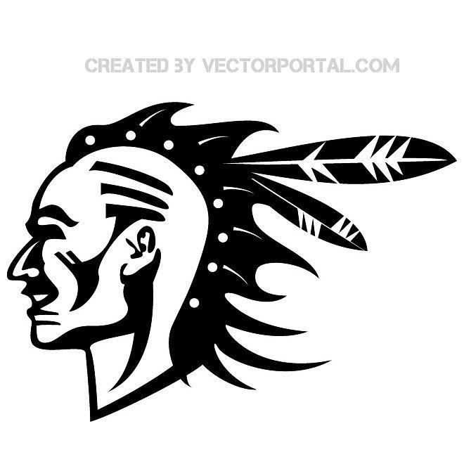 Indian Warrior Logo - INDIAN WARRIOR VECTOR IMAGE
