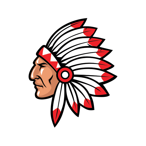 Indian Warrior Logo - Printed vinyl Native Indian Warrior Chief