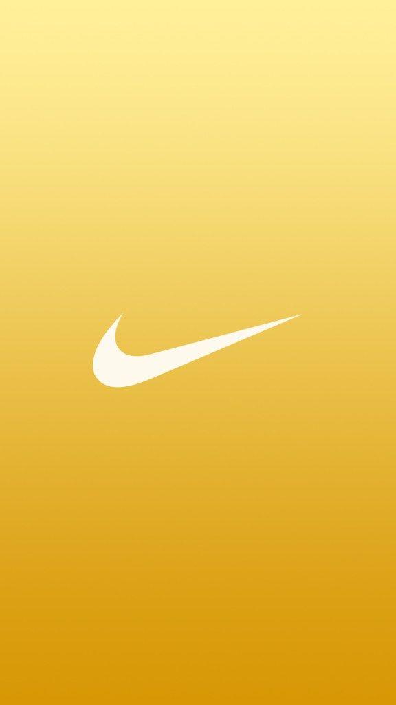 Yellow Nike Logo - NIKE Logo Gold iPhone Wallpaper | ruli | Pinterest | Nike wallpaper ...