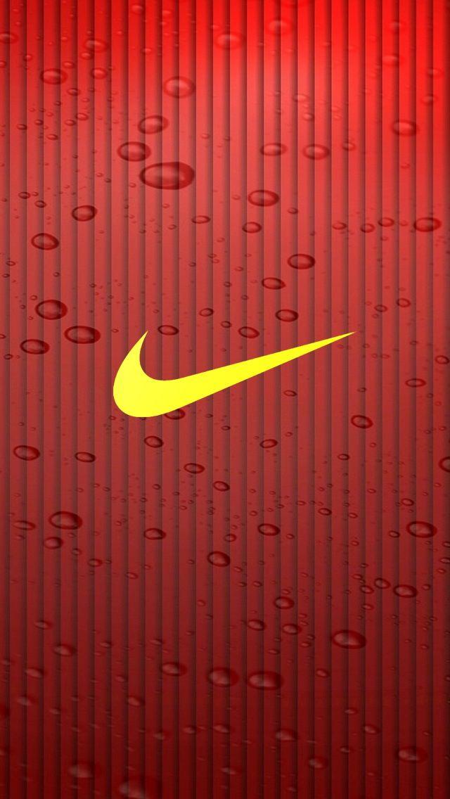 Yellow Nike Logo - Yellow Nike Logo iPhone 6 / 6 Plus and iPhone 5/4 Wallpapers