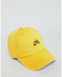 Yellow Nike Logo - Nike Logo Cap In Yellow 925292-752 in Yellow for Men - Lyst