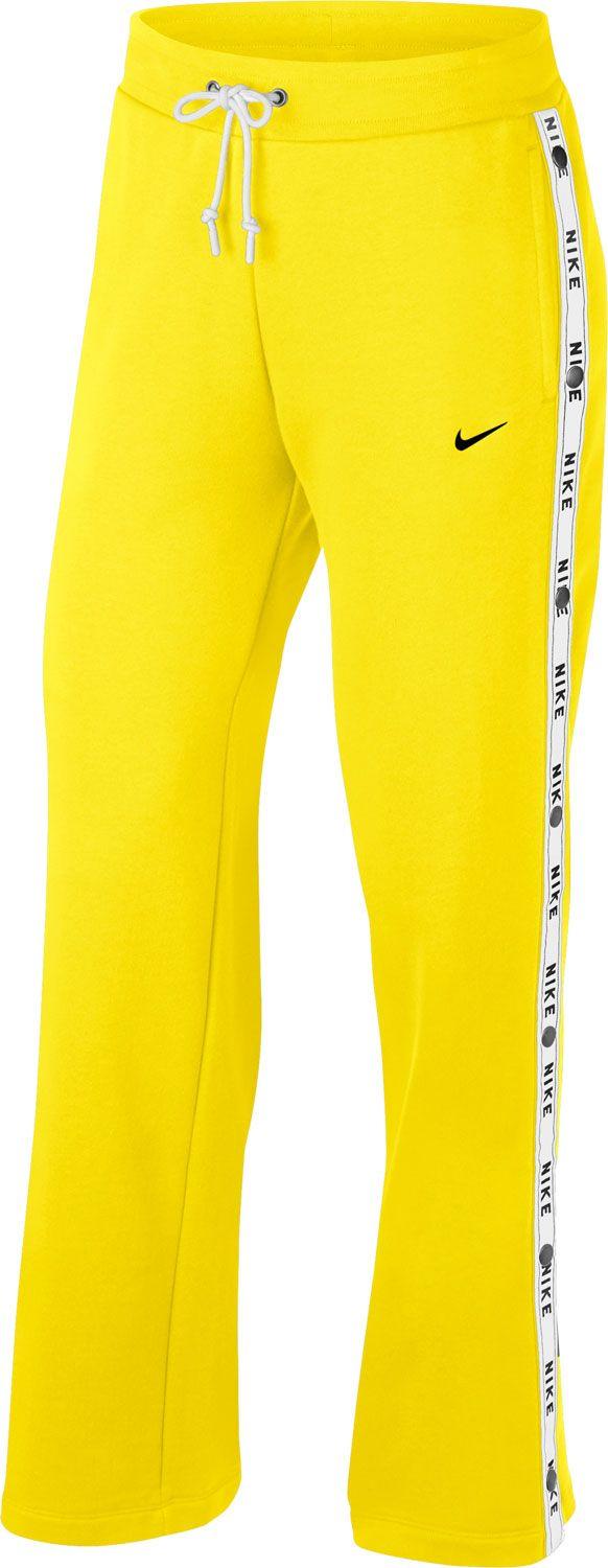 Yellow Nike Logo - Nike Logo Tape Popper W sweat pants yellow