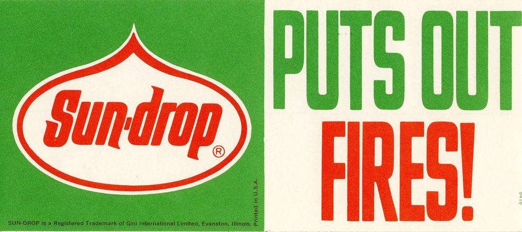Sun Drop Logo - Sun Drop soda bumper sticker's maybe. Never heard of