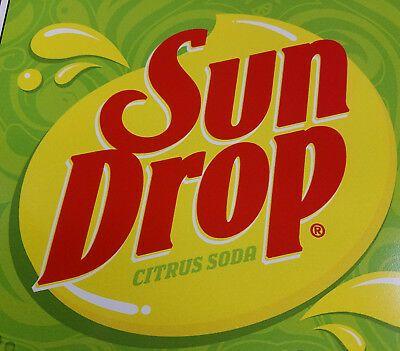 Sun Drop Logo - SUNDROP CITRUS SODA Pop Modern Logo Swirls Lemon Lime Heavy Duty