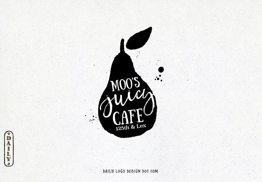 White Fruit Logo - Watercolor Fruit Logo Design by Daily Logo Design, The Paris Studio