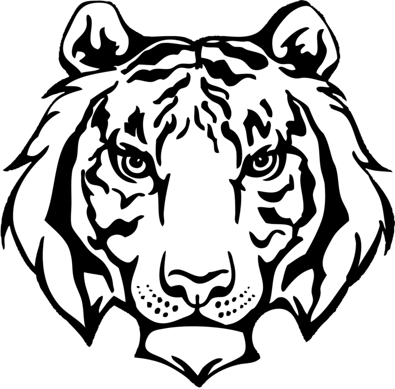 Black and White Tiger Logo - Tiger logo black and white png 5 » PNG Image