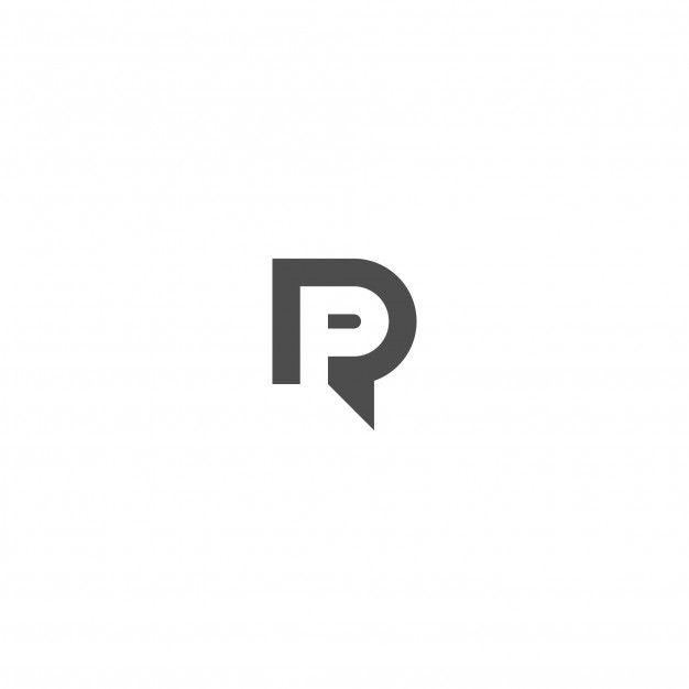 P R Logo - Pr negative space logo letter Vector | Premium Download