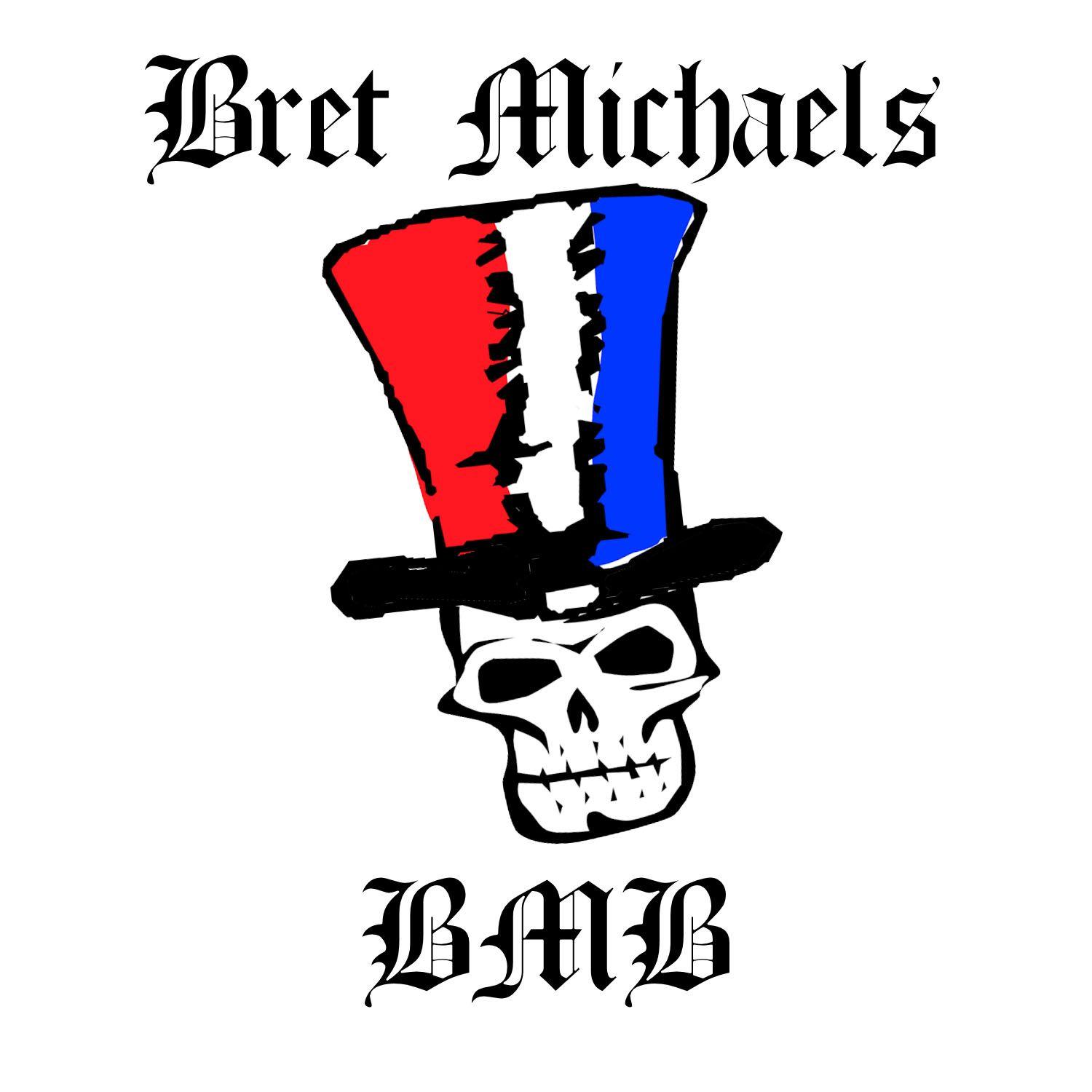 Michaels Art Logo - Bret Michaels Skull Logo Window Cling