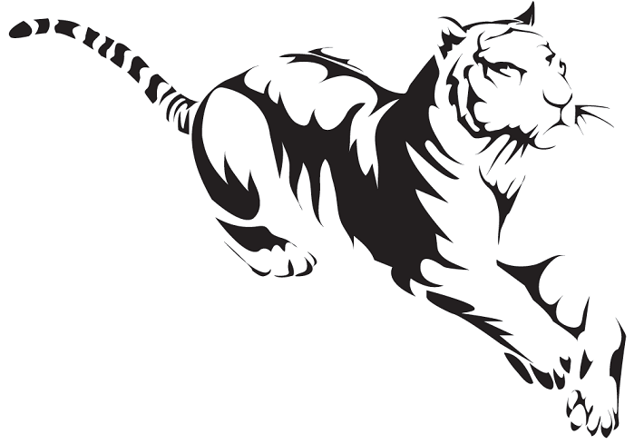 Black and White Tiger Logo - White tiger Logos