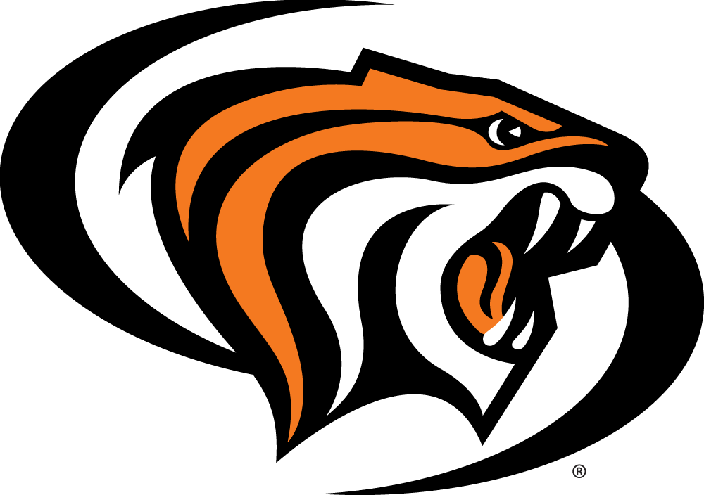 Orange and Black Tiger Logo - Pacific Tigers Alternate Logo - NCAA Division I (n-r) (NCAA n-r ...