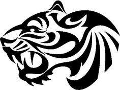 Black and White Tiger Logo - 17 Best Tatoo images | Tribal tattoos, Tribal tiger tattoo, Tribal ...