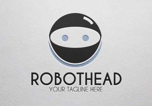Robot Head Logo - Robot Head Logo – GRAPHICGO