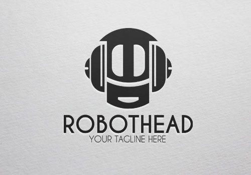 Robot Head Logo - Robot Head Logo