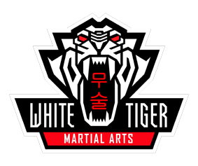 Black and White Tiger Logo - White Tiger Martial Arts Tewkesbury