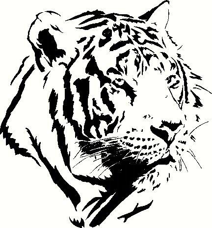 Black and White Tiger Logo - Wall Stickers » Blog Archive » White Tiger