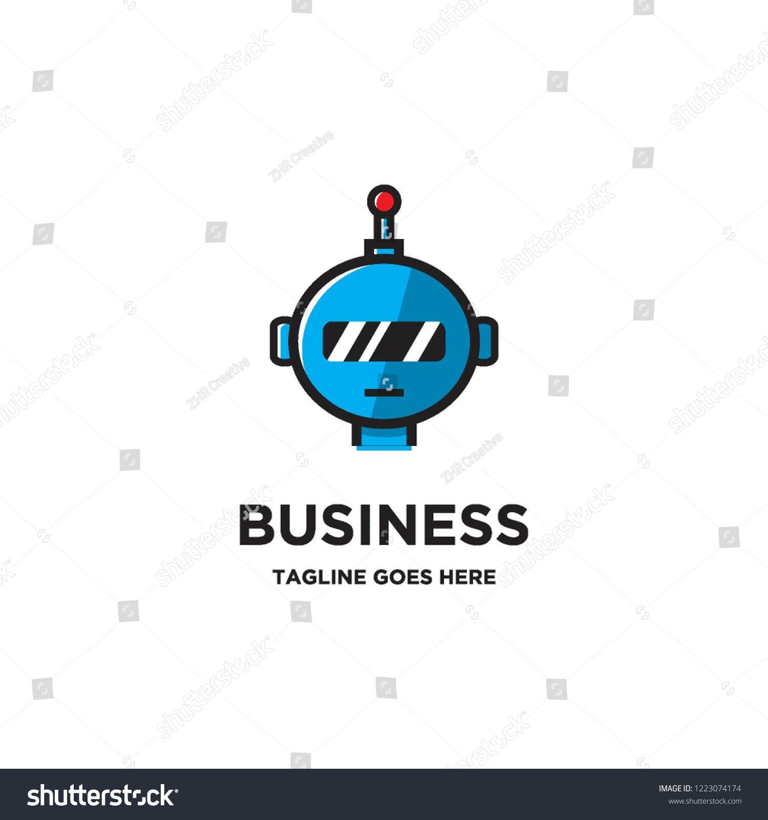 Robot Head Logo - robot head logo icon vector | Technology Logo Inspiration in 2018 ...