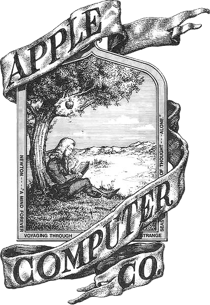 First Apple Logo - File:Apple first logo.png - Wikimedia Commons