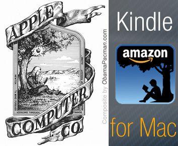 Original Apple Computer Logo - Amazon Mac Kindle eBooks App Pays Homage to Apple Computers Logo