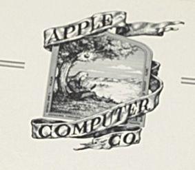 Original Apple Computer Logo - Original Apple Computer logo visible on Christie's Apple-1 manual