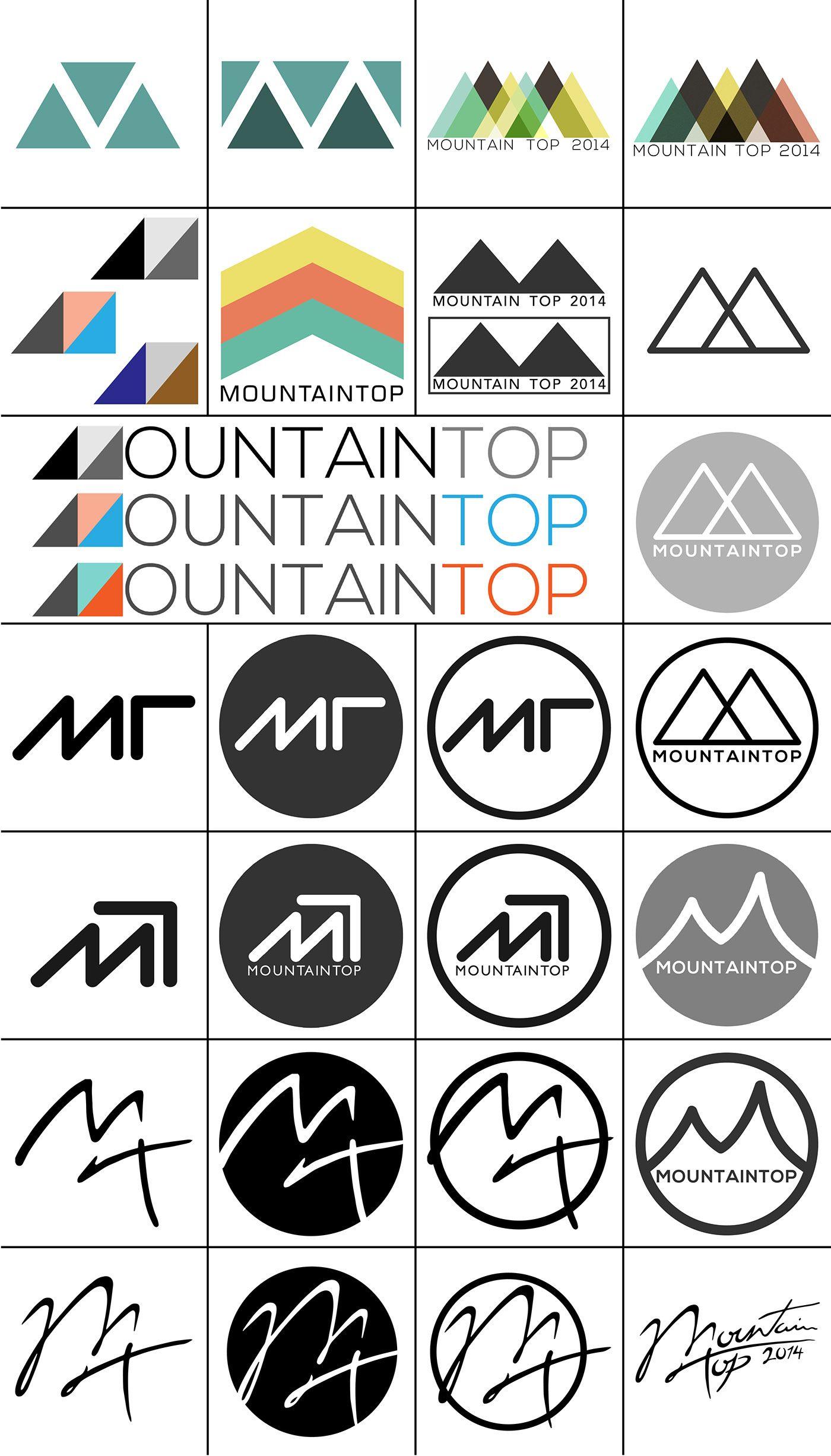 Mountain Top Logo - Logo Sketches - Mountain Top on Behance