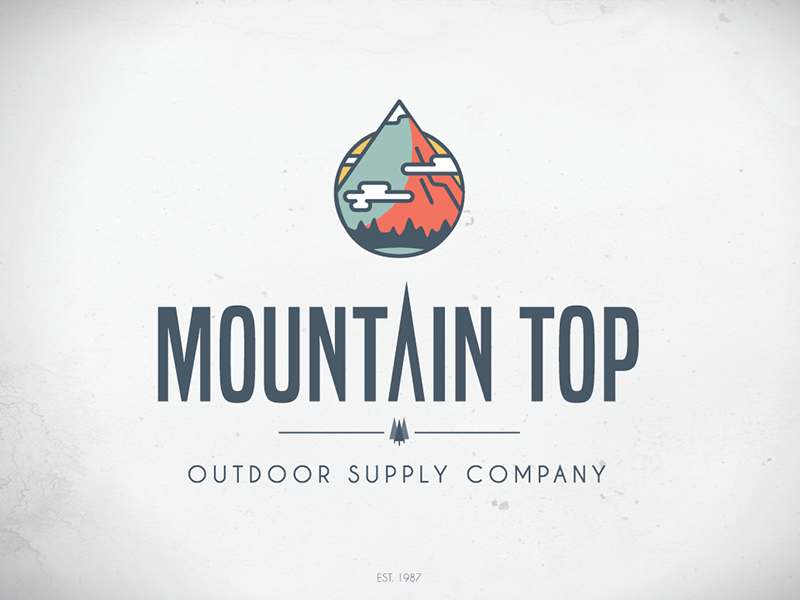Mountain Top Logo - Mountain Top Logo - On White by Hernan Cerezo | Dribbble | Dribbble