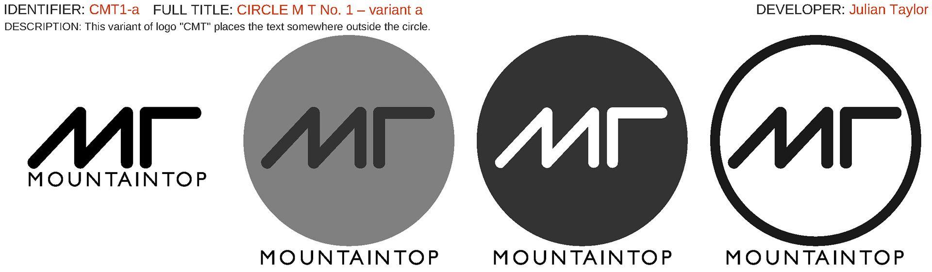Mountain Top Logo - Julian Taylor Design - Logo Sketches - Mountain Top