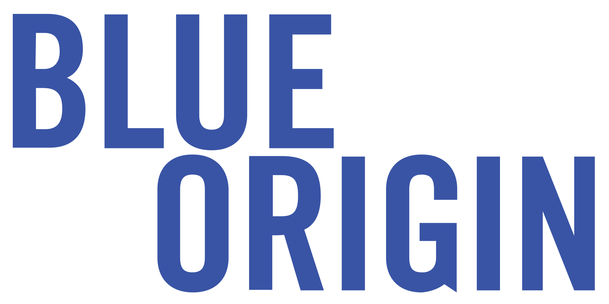 3 Blue Lines Logo - Blue Origin