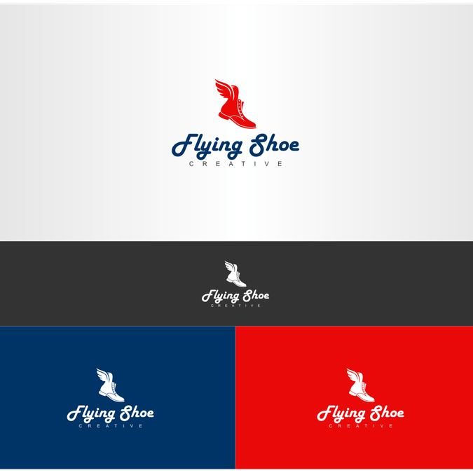 Flying Shoe Logo - Logo of Shoe (boot, sneaker, etc) with Wings for digital marketing ...