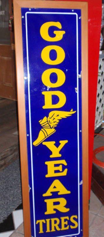 Flying Shoe Logo - Vintage Goodyear Tires sign with Flying Shoe Logo on PopScreen