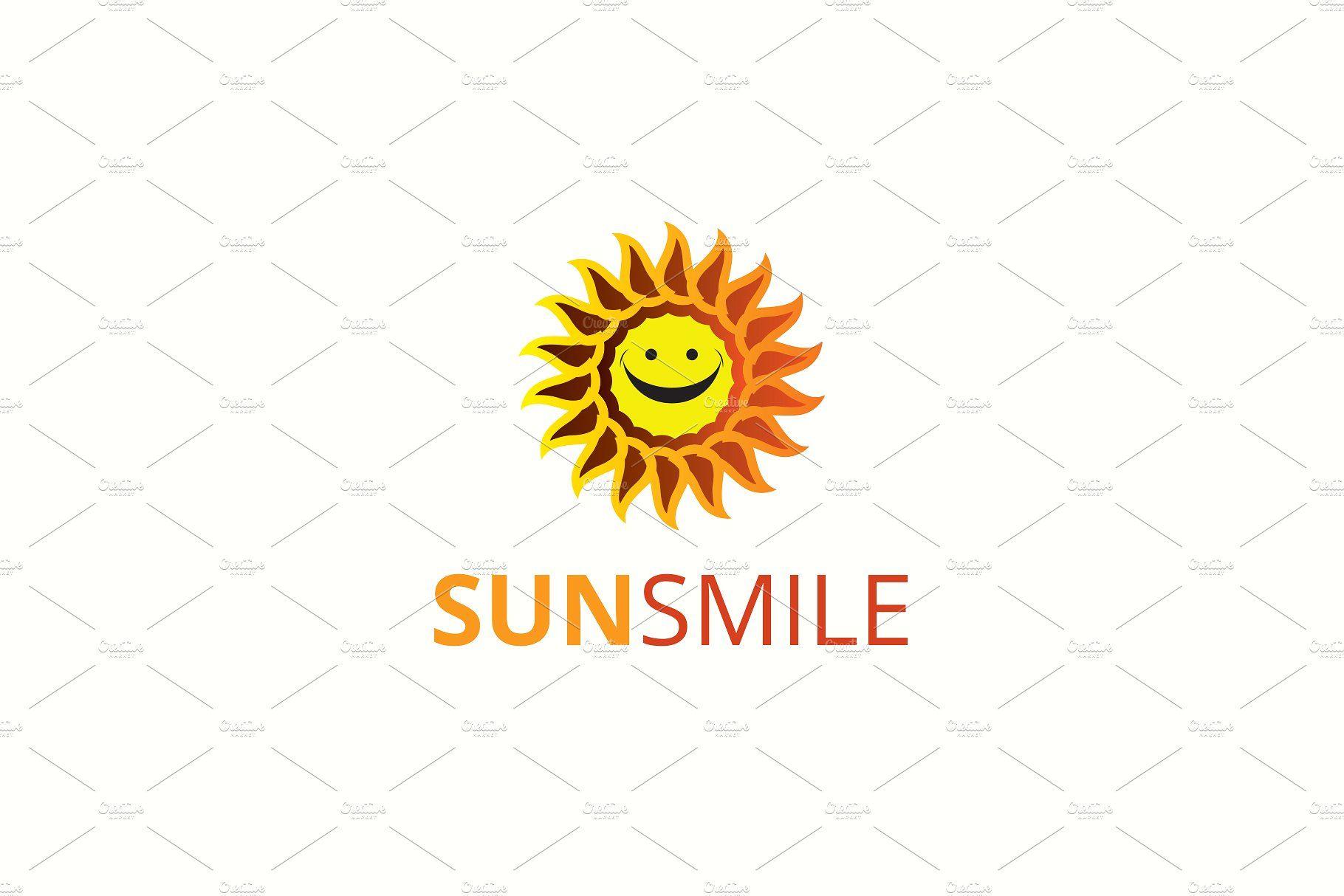 Sun Smile Logo - Sun Smile Logo Logo Templates Creative Market