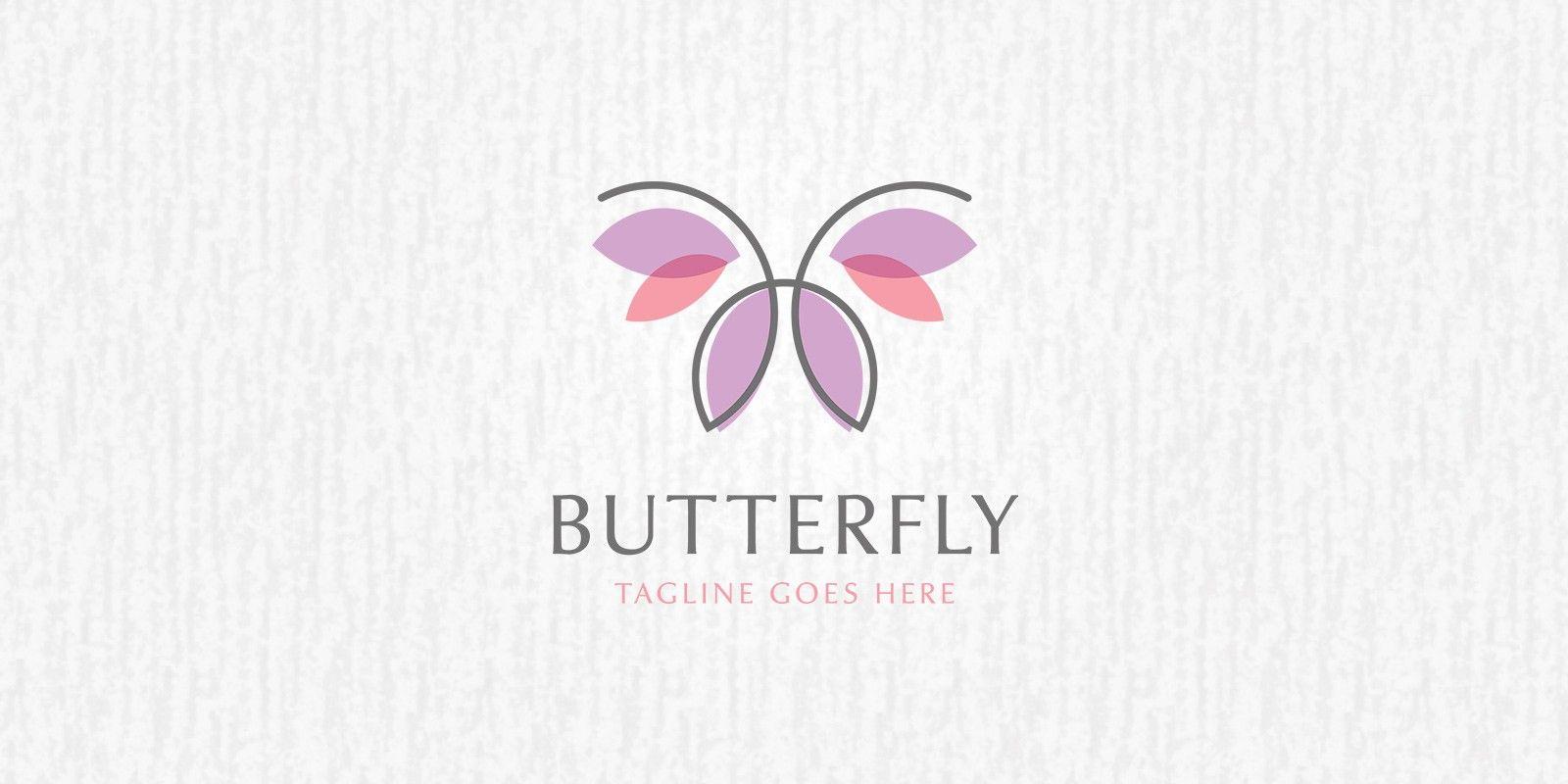 Butterfly Logo - Simple Butterfly Logo Template | Codester