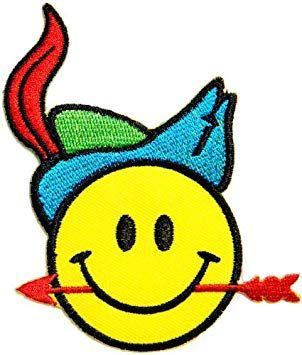 Sun Smile Logo - Happy Sun Smile Robin Hood Cartoon Logo Kid Baby kid patch Sew Iron