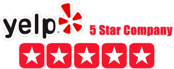 Red 5 Stars Yelp Review Logo - Team Boyd Reviews