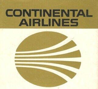 Gold Airline Logo - Continental Airlines Gold Meatball Logo. Airlines logo