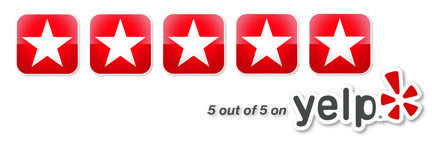 Red 5 Stars Yelp Review Logo - Reviews