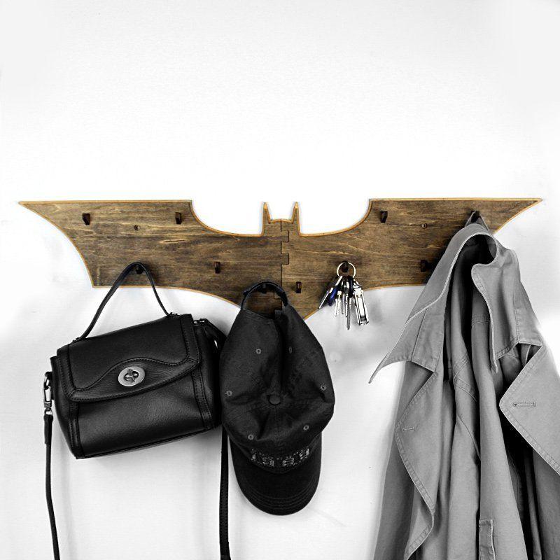 Wall Bat Logo - Bat Logo Wall Mounted Coat Rack » Petagadget