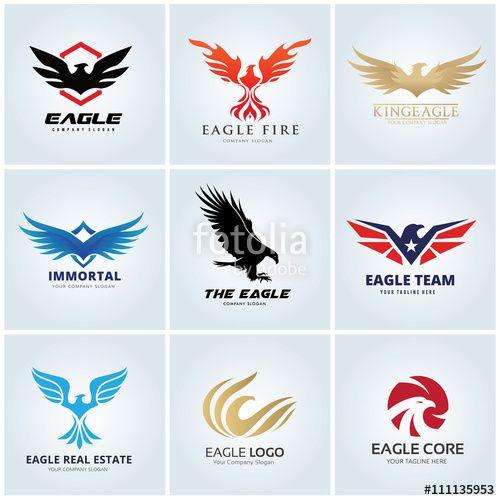 Birds Animal Logo - Animal logo collection,Eagle Logo set,bird logo,Phoenix logo,Vector ...