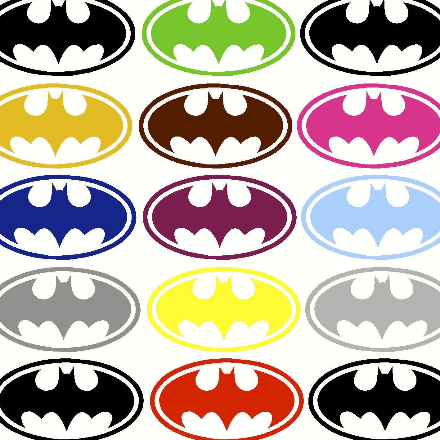 Wall Bat Logo - SMALL BATMAN BAT MAN LOGO CHILDRENS WALL ART STICKERS TRANSFER ...
