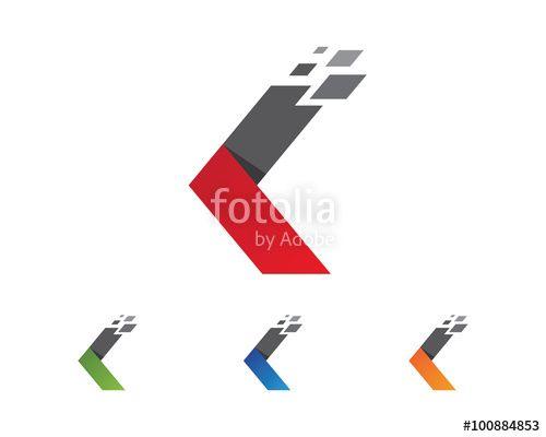 K Arrow Logo - K Arrow Logo Template Stock Image And Royalty Free Vector Files
