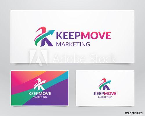 K Arrow Logo - Letter K with Arrow for Marketing Logo this stock vector