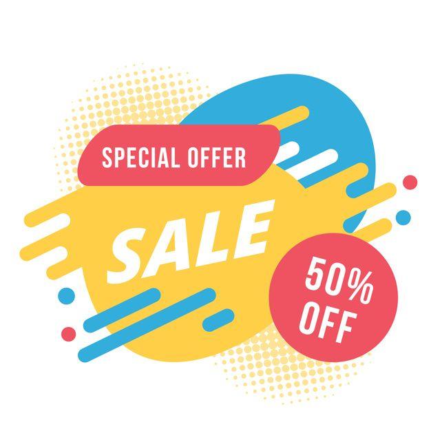 Offer Logo - Yellow special offer logo background Vector | Free Download