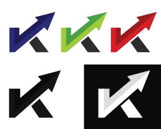 K Arrow Logo - K arrow Designed