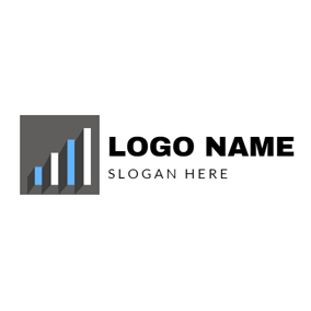 Black with White Line Square Logo - Free Finance & Insurance Logo Designs | DesignEvo Logo Maker