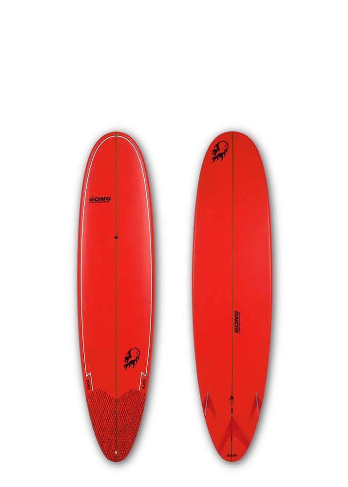 Red Surfboard Logo - GONG SURF 8'0 ACIDOLLY BAMBY RED MATT FINISH LOGO FLAME BALL ...