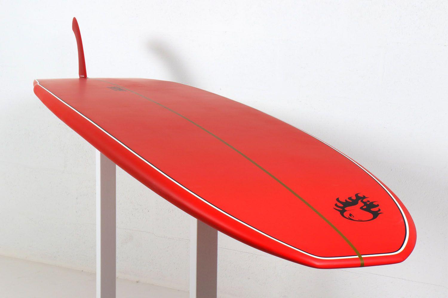Red Surfboard Logo - GONG SURF 10'0 INCREDIBLE TEN BAMBY RED MATT FINISH LOGO FLAME BALL ...
