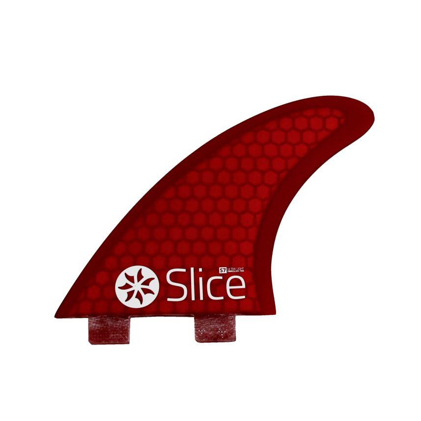 Red Surfboard Logo - Slice S7 Red Ultra Light Hex Core - FCS Compatible - Bigsurfshop